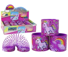 Žaislas spiralė Lean Toys Vienaragis, 6 cm