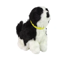 Lean Toys Interaktyvus žaislinis šuo Border Collie, juodai baltas, su garso ir judesio funkcijomis