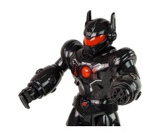 Lean Toys Interaktyvus vaikščiojantis robotas su garsais ir šviesomis, 21x36x11 cm