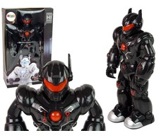 Lean Toys Interaktyvus vaikščiojantis robotas su garsais ir šviesomis, 21x36x11 cm