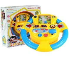 Interaktyvus muzikinis vairas vaikams Lean Toys