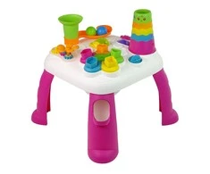 Lean Toys Interaktyvus žaidimų stalas LeanToys su kaladėlėmis, 40x40x51 cm