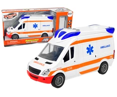 Lean Toys Greitosios pagalbos automobilis su garsais ir šviesomis