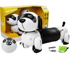 Lean Toys Interaktyvus šuniukas robotas su nuotolinio valdymo pultu
