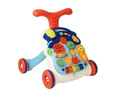 Lean Toys Edukacinis vaikštukas ir stumdukas 2in1