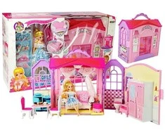 Lean Toys Sulankstomas lėlių namelis 88×35×16 cm