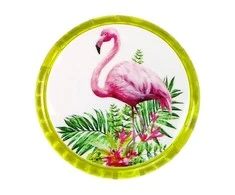 Lean Toys Yoyo su flamingais, geltona
