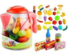 Lean Toys Žaisliniai maisto produktai su ąsočiu, 50 dalių rinkinys