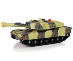 Lean Toys Žaislinis tankas Brown Moro 1:32 su garsais ir šviesomis