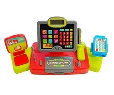 Lean Toys Vaikiškas kasos aparatas su jutikliniu ekranu ir priedais