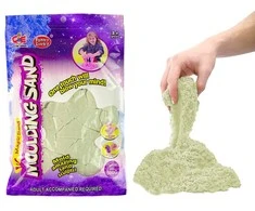 Lean Toys Kinetinis smėlis natūrali spalva 500g ma