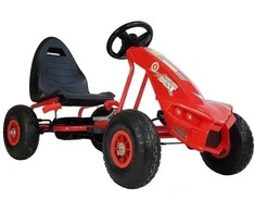 Lean Cars Pedalinis gokartas A-18, 115x63x59 cm, raudonas