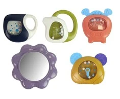 Lean Toys Kūdikių žaidimų kilimėlis su pianinu ir barškučiais