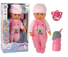Lean Toys Interaktyvi lėlė kūdikis su priedais, 38 cm