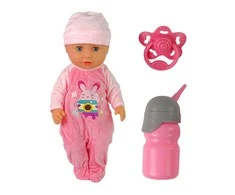 Lean Toys Interaktyvi lėlė kūdikis su priedais, 38 cm