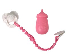 Lean Toys Lėlė kūdikis su rožine suknele