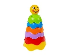 Piramidka Spalvinga piramidė vaikams Lean Toys