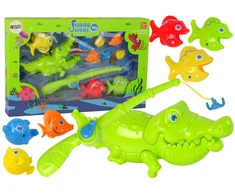 Lean Cars Lean Toys Vonios žaislas žvejybos rinkinys su meškere