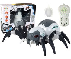 Lean Toys Nuotoliniu būdu valdomas RC voras, 29x22x9 cm, baltas ir pilkas