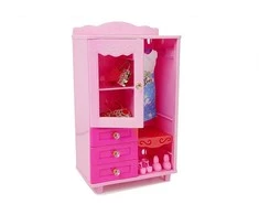 Lean Toys Lėlių baldų komplektas lova su spinta