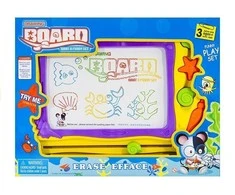 Lean Toys Piešimo lenta su antspaudais ir spalvingu fonu