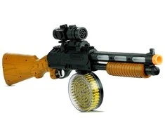 Žaislinis šautuvas Lean Toys AK 868-1 su šviesos ir garso efektais, 60 cm