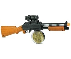 Žaislinis šautuvas Lean Toys AK 868-1 su šviesos ir garso efektais, 60 cm