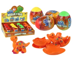Žaislinis dinozauras kiaušinyje Lean Toys, 6 cm