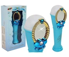 Lean Toys Vaikiškas mikrofonas su veidrodėliu, mėlynas