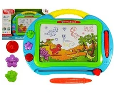 Lean Toys Magnetinė piešimo lenta Dinozaurai