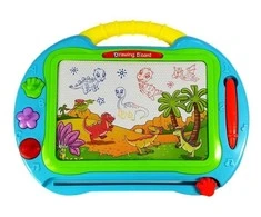 Lean Toys Magnetinė piešimo lenta Dinozaurai