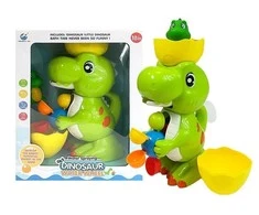 Lean Toys Vonios žaislas Dinozauras su malūnėliu