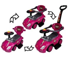 Lean Cars Paspiriama mašinėlė-stumdukas Mega Car 3in1