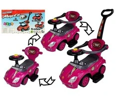 Lean Cars Paspiriama mašinėlė-stumdukas Mega Car 3in1