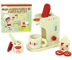 Mediniai kavos virimo aparatas mergaitėms Lean Toys