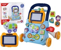 Lean Toys Muzikinis Stumdukas - Vaikštukas Su Piešimo lenta - Mėlynas