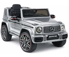 Lean Cars Vaikiškas elektrinis automobilis Mercedes AMG G 63 sidabrinis