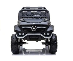 Lean Cars Mercedes Unimog elektrinis automobilis vaikams 4x4, juodas