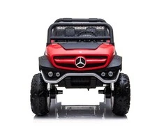 Lean Cars Raudonas vaikiškas elektromobilis Mercedes Unimog 4x4