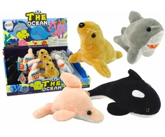 Maži pliušiniai jūros gyvūnai Lean Toys, 4 modeliai