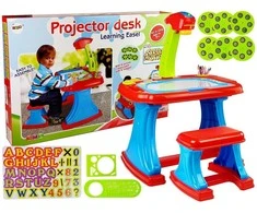 Lean Toys Edukacinis projektorius vaikams su staliuku ir kėdute