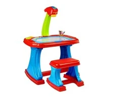 Lean Toys Edukacinis projektorius vaikams su staliuku ir kėdute