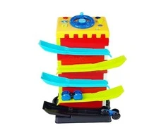 Lean Toys Interaktyvus edukacinis namelis su rūšiavimo mašinėlėmis, vaikams nuo 1 metų, lavina motoriką ir loginį mąstymą
