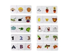 Lean Toys Edukacinė dėlionė "Seka", 10 derinių