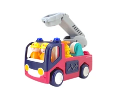 Lean Toys Interaktyvi žaislinė gaisrinė mašina su garsais Hola