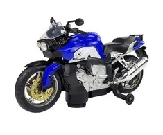Žaislinis motociklas Lean Toys, mėlynas/juodas