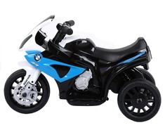 Lean Cars Vienvietis vaikiškas elektrinis motociklas BMW S1000RR, mėlynas