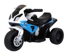 Lean Cars Vienvietis vaikiškas elektrinis motociklas BMW S1000RR, mėlynas