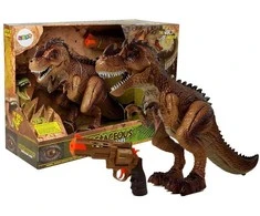 Žaislinis dinozauras Lean Toys su judesio ir šviesos efektais, 46x12x28 cm