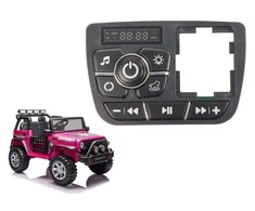 Muzikos skydelis elektromobiliui Lean Cars XMX618, juodas